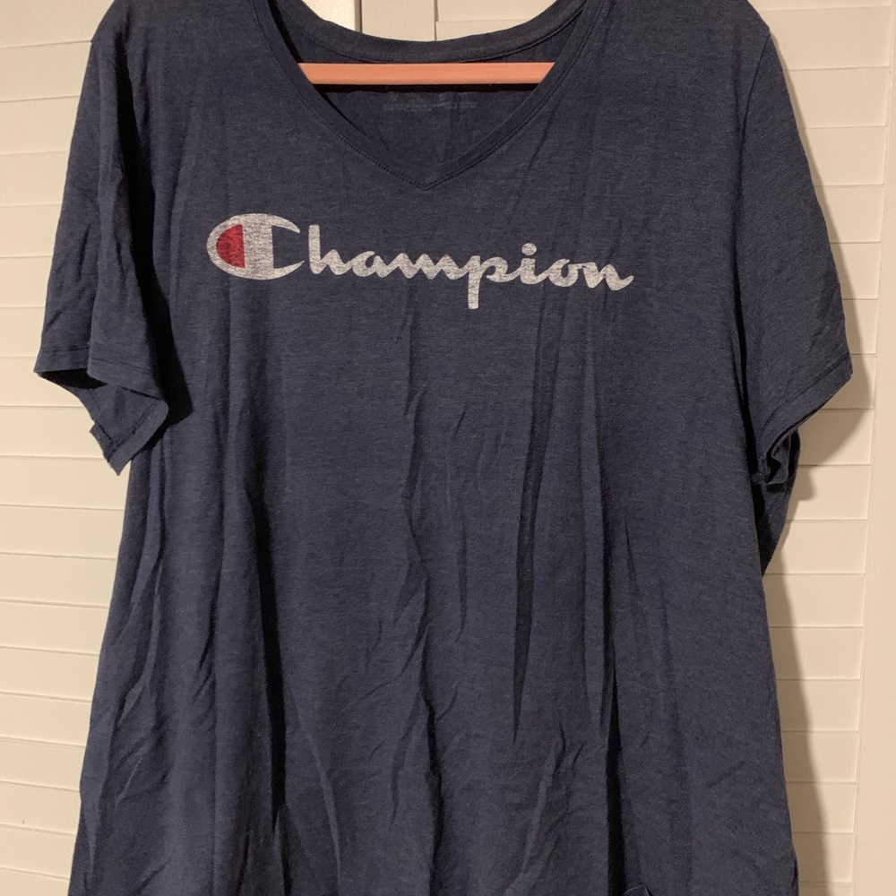 Champion Plus Size Navy Blue T-Shirt